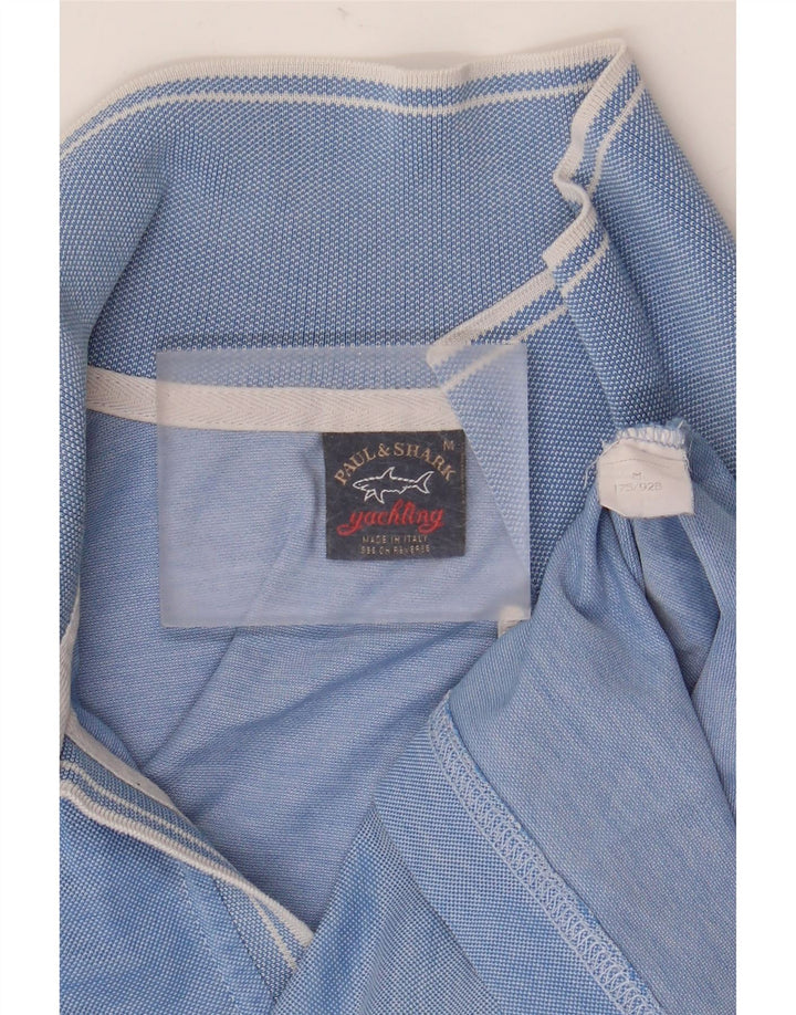 Paul & Shark Polo para hombre con moteado azul medio