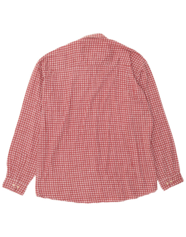 Lerros Camisa De Franela Hombre 2XL Algodón A Cuadros Rojos