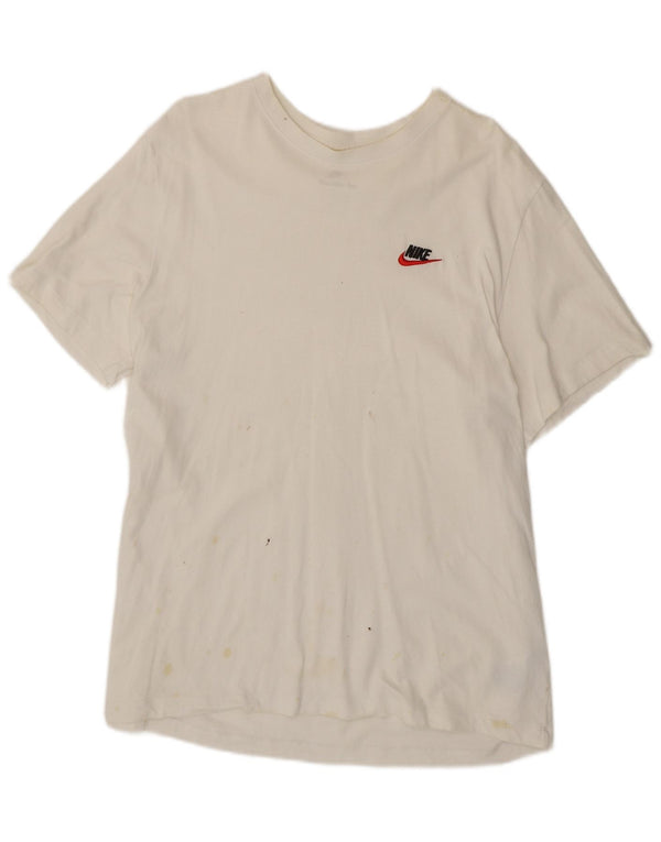 Camiseta Nike Hombre Top XL Blanco Algodón