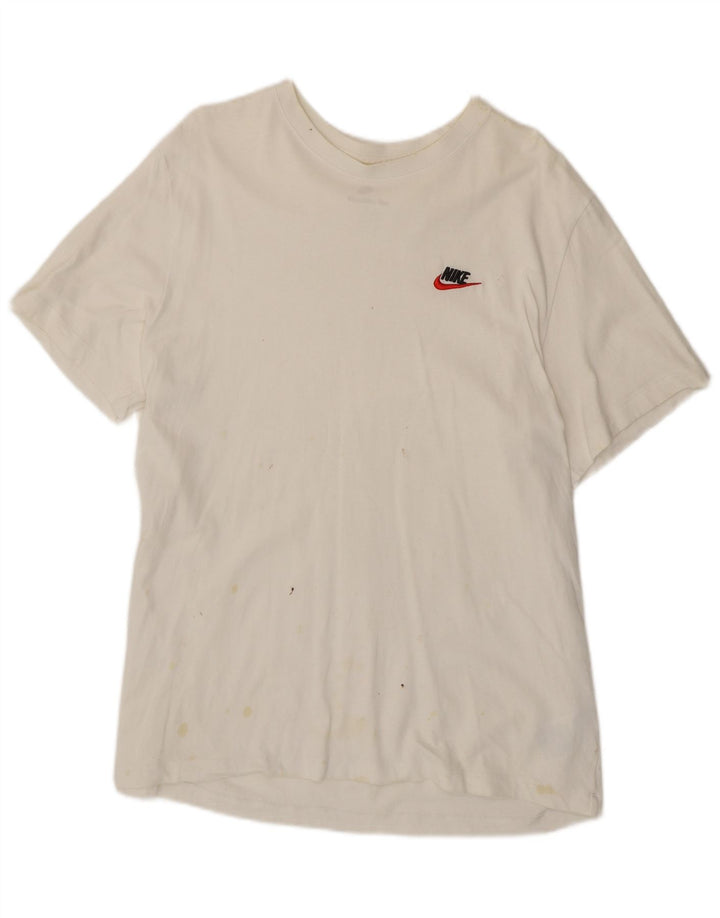 Camiseta Nike Hombre Top XL Blanco Algodón