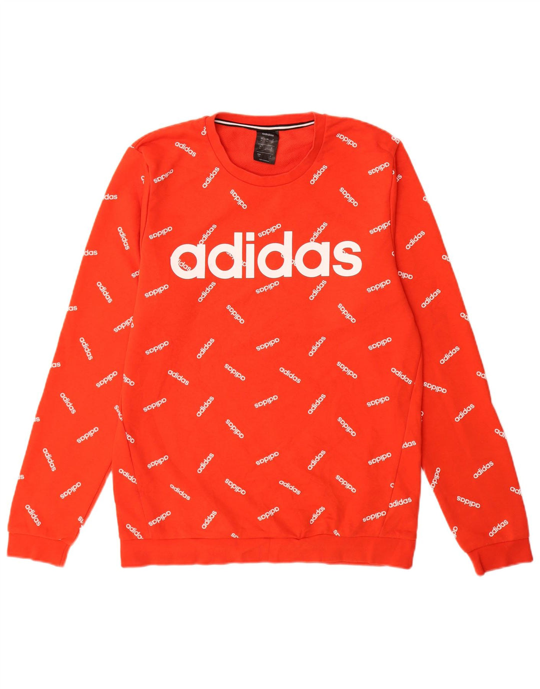 Adidas Hombre Sudadera Gráfica Jumper Medium Rojo Algodón