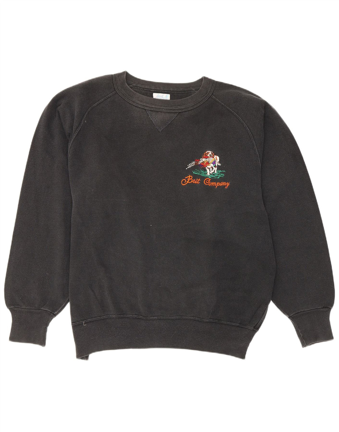 Best Company - Sudadera para hombre, talla grande, color negro, algodón