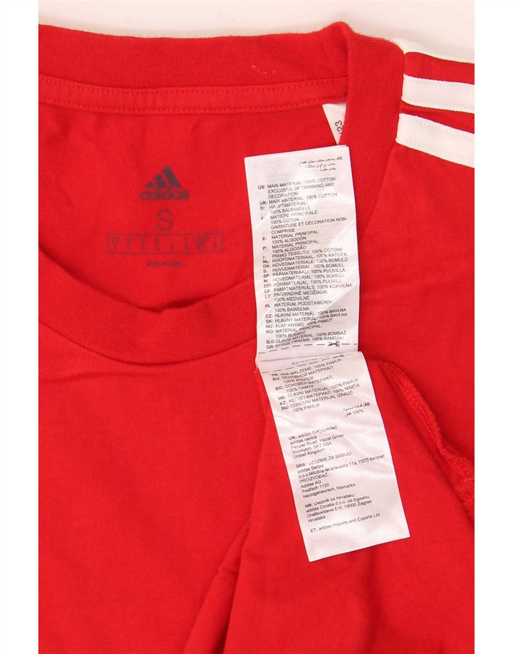 Adidas Hombre Camiseta Top Small Rojo Algodón