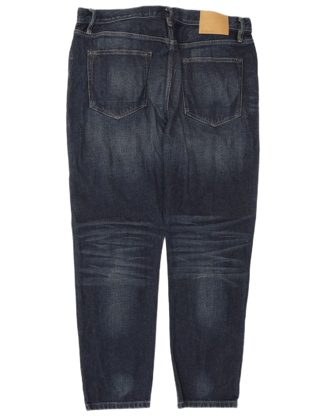 ALL SAINTS Jeans Dean Slim para hombre W36 L28 Algodón azul marino