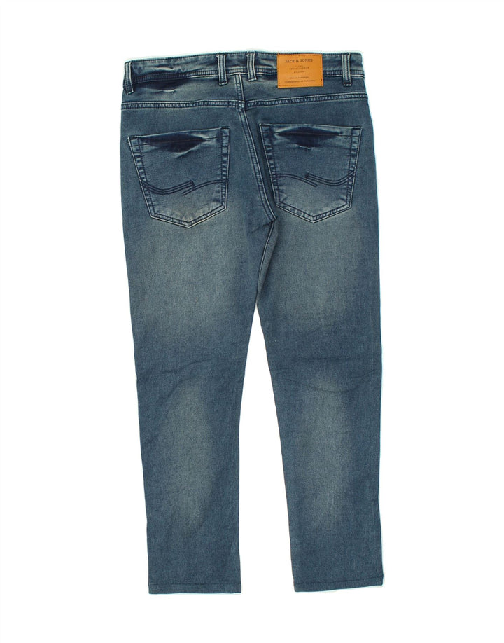 JACK & JONES Mens Slim Cropped Jeans W32 L26 Blue Cotton | Vintage Jack & Jones | Thrift | Second-Hand Jack & Jones | Used Clothing | Messina Hembry 
