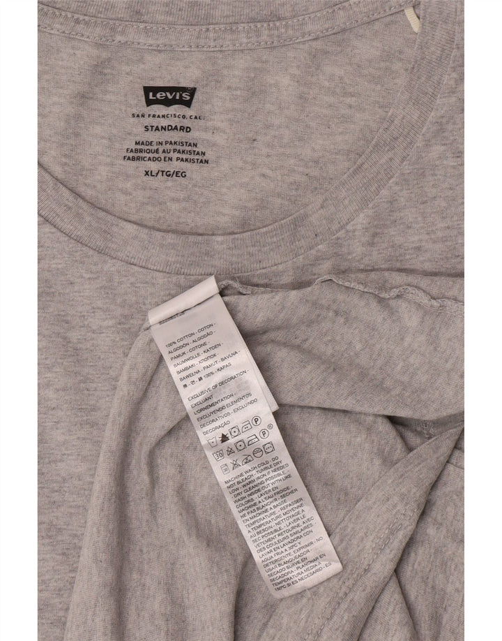 Levi's Camiseta de corte estándar para hombre XL Algodón gris
