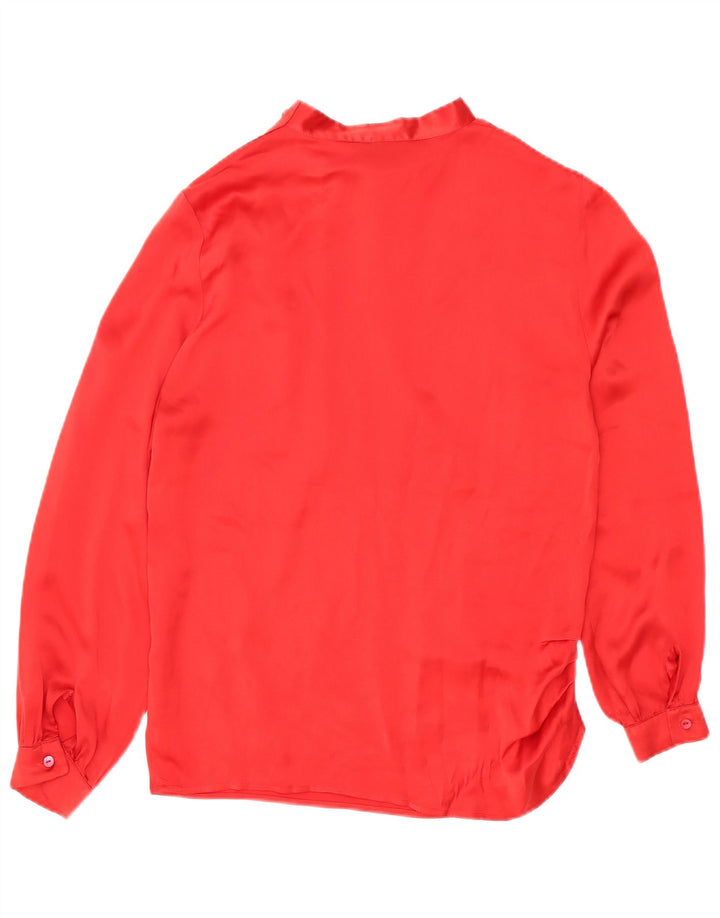 Blusa vintage de manga larga para mujer Top IT 42 Rojo medio