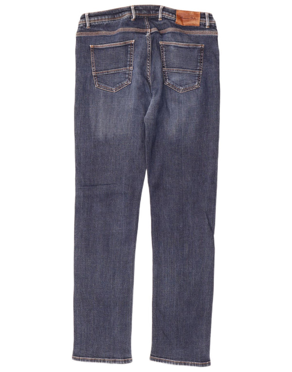 Massimo Dutti Jeans Slim Fit Casual para Hombre EU 42 Large W32 L33 Algodón Azul