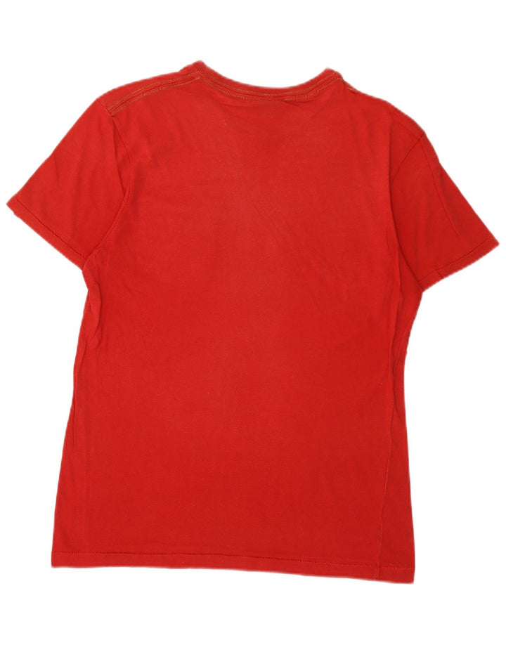Levi's Camiseta gráfica para mujer Top UK 44 Algodón rojo mediano