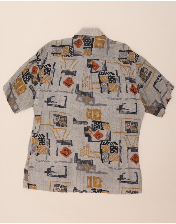 Greenfield Camisa De Manga Corta Para Hombre Talla 41/42 Grande Patchwork Multicolor