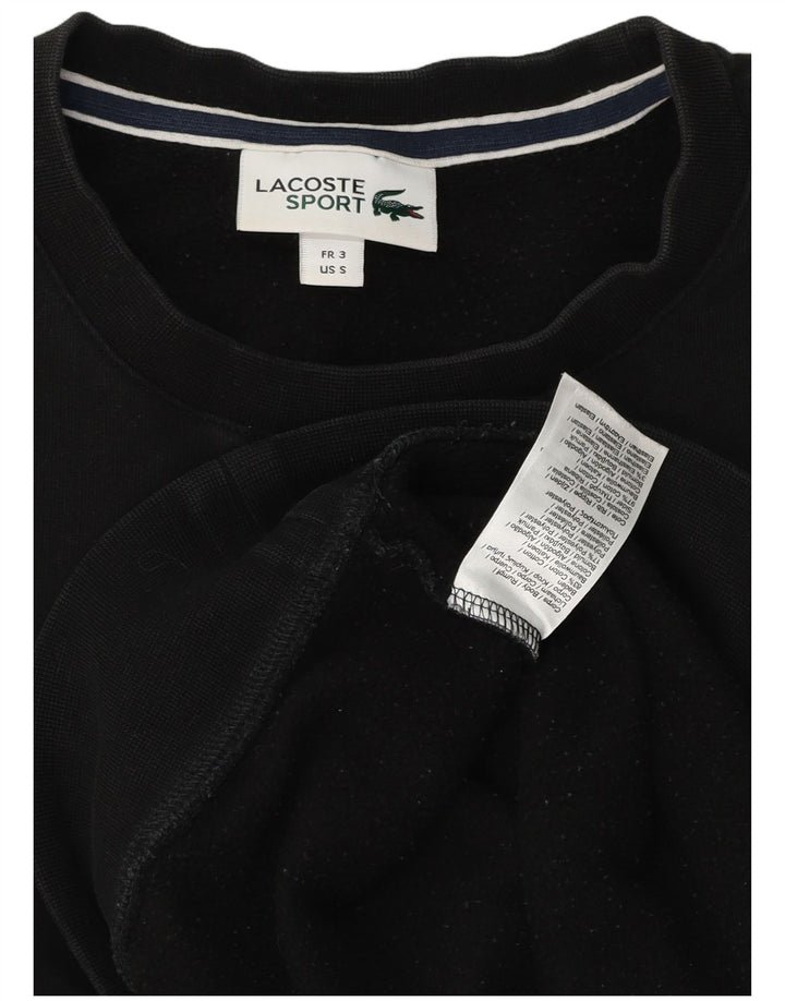 Lacoste - Sudadera para hombre, talla 3, talla pequeña, algodón negro