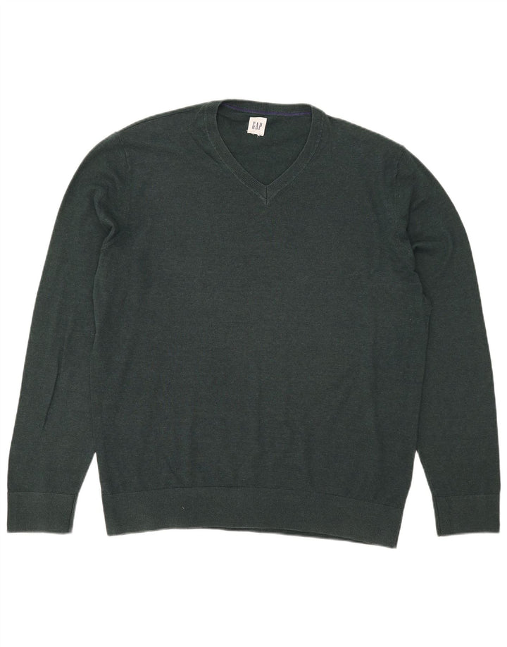 Gap Jersey con Cuello en V para Hombre XL Verde