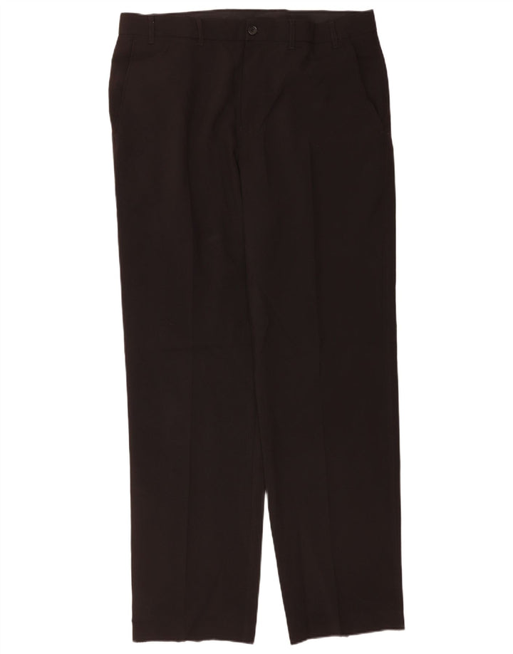 Marks & Spencer Pantalones chinos rectos a medida para hombre W36 L33 Negro