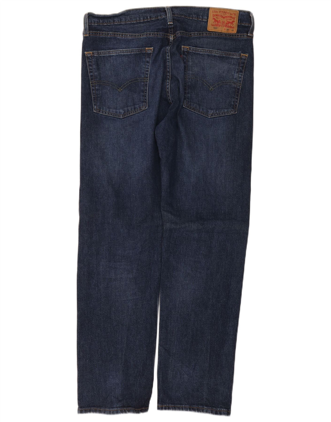 LEVI'S Jeans rectos 505 para hombre W36 L32 Algodón azul marino