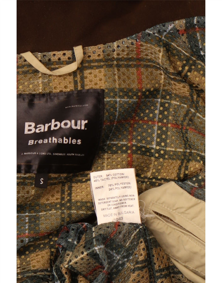 BARBOUR Chaqueta utilitaria con capucha para hombre UK 36 Small Beige Cotton