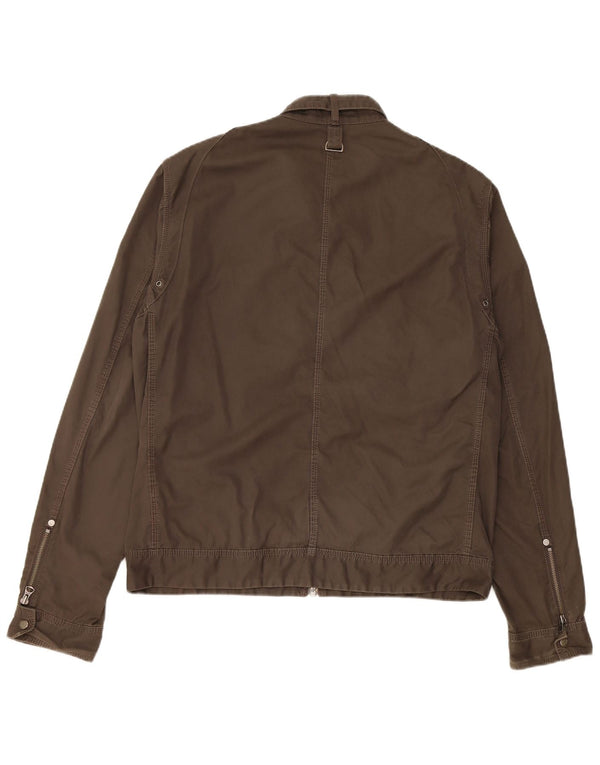 Replay Chaqueta militar para hombre UK 40 Large Algodón marrón
