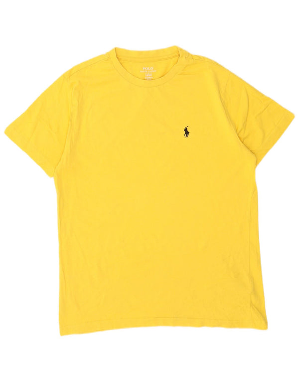 Polo Ralph Lauren - Camiseta de ajuste personalizado para hombre, talla grande, algodón amarillo