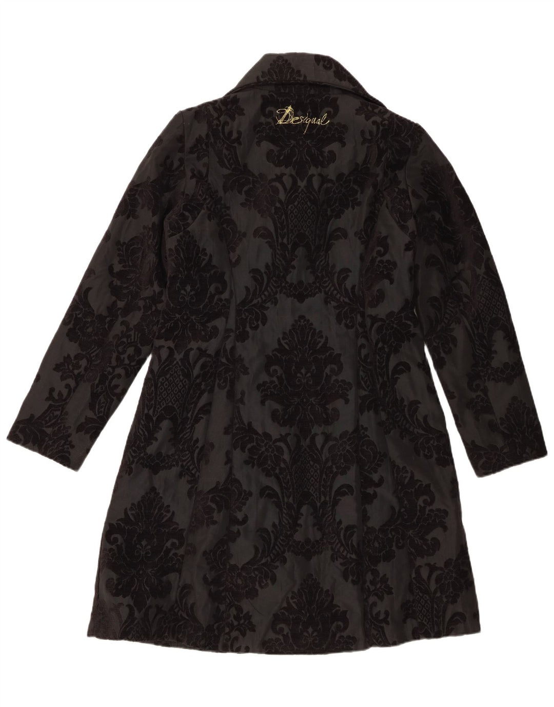 Abrigo Desigual para mujer EU 42 Poliéster floral negro grande