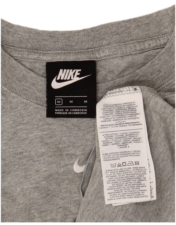 Camiseta NIKE Hombre Top Gris Medio Algodón