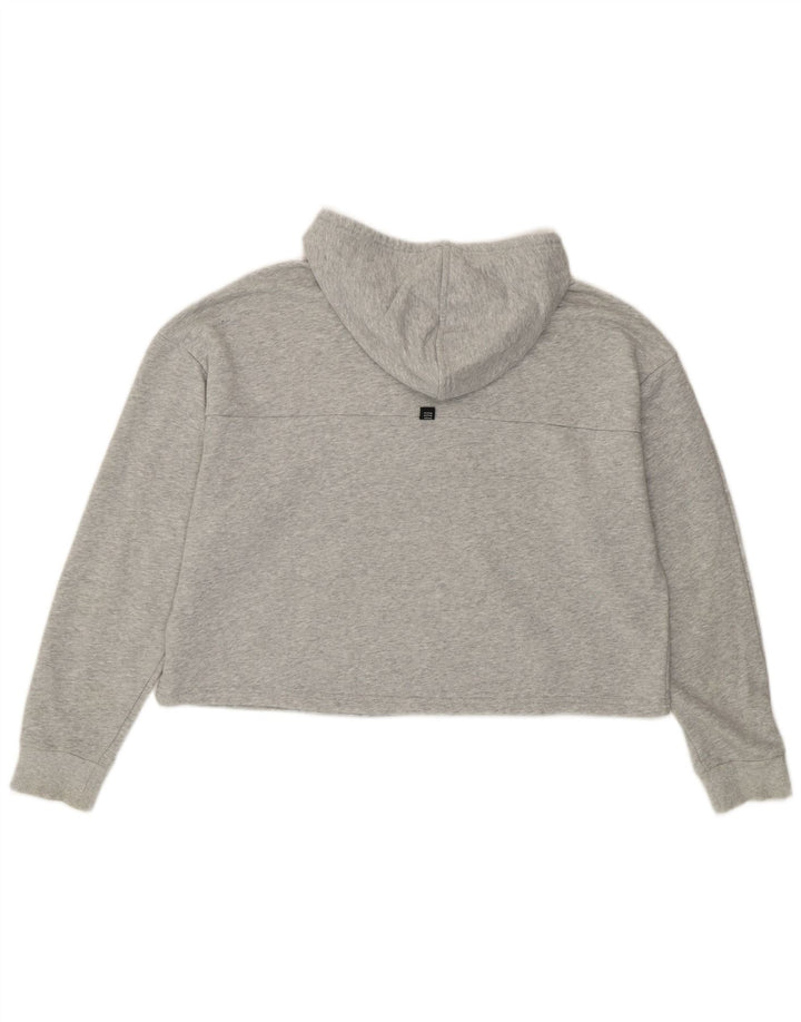 Puma Mujer Crop Graphic Sudadera con capucha extragrande UK 14 Algodón gris medio