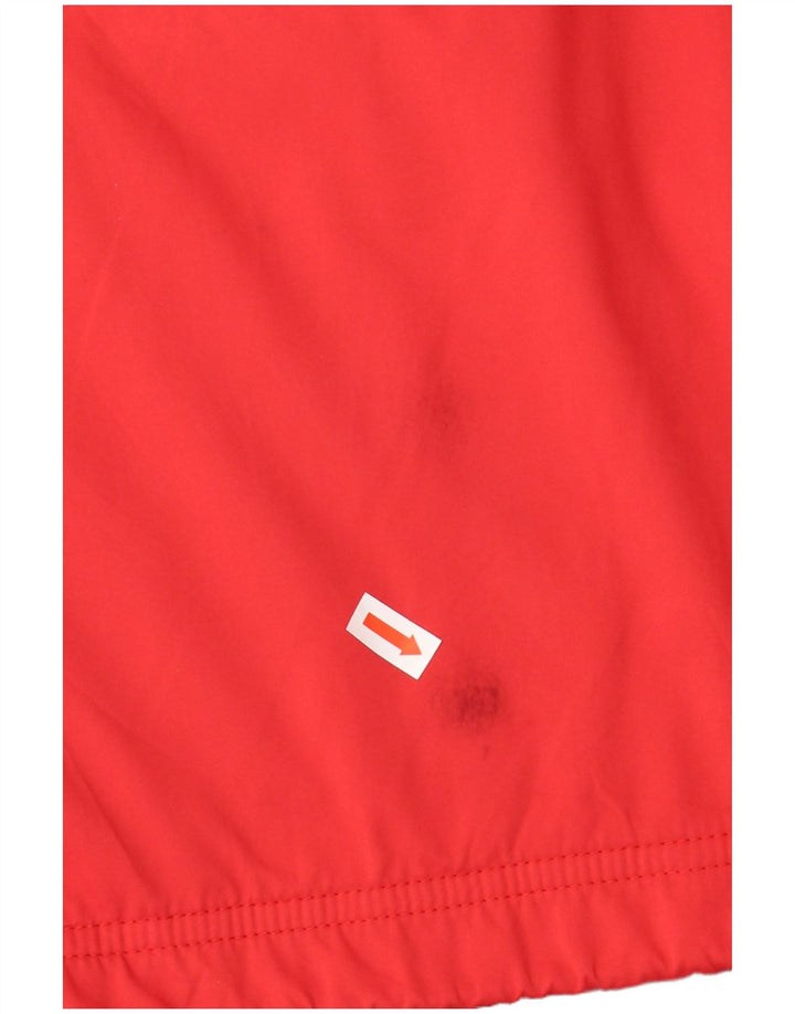 ADIDAS Mens Clima Proof Pullover Rain Jacket UK 40 Large Red Colourblock