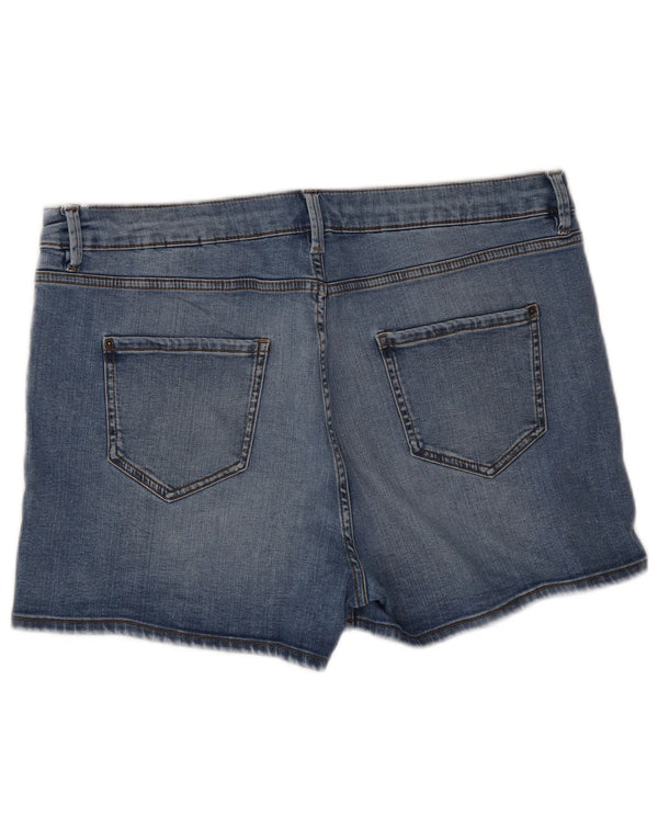Marks & Spencer Pantalones cortos vaqueros para mujer UK 18 XL W36 Algodón azul