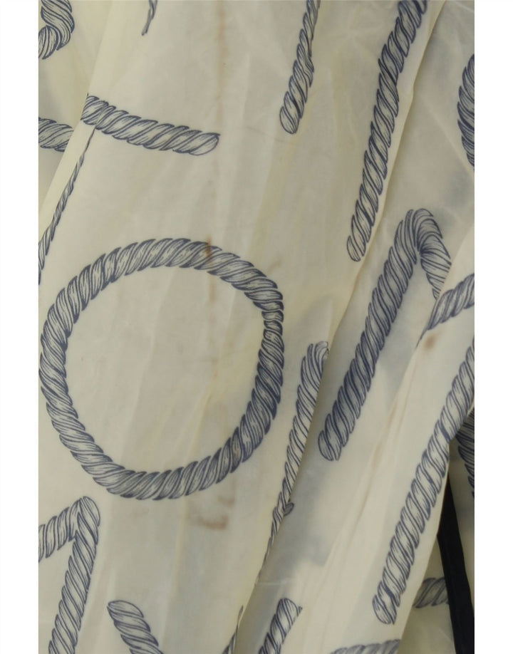 Tommy Hilfiger Chubasquero gráfico para mujer UK 10 Small Off White Poliuretano