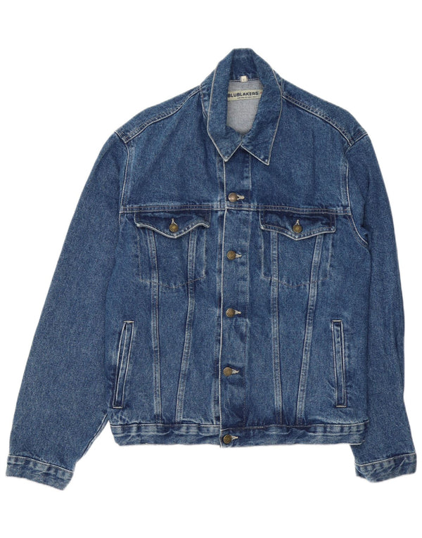 Vintage hombres chaqueta de mezclilla Reino Unido 42 XL azul