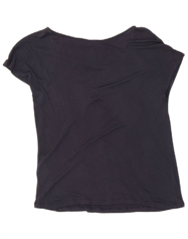 Max & Co. Blusa para mujer Top UK 8 Small Azul marino Viscosa