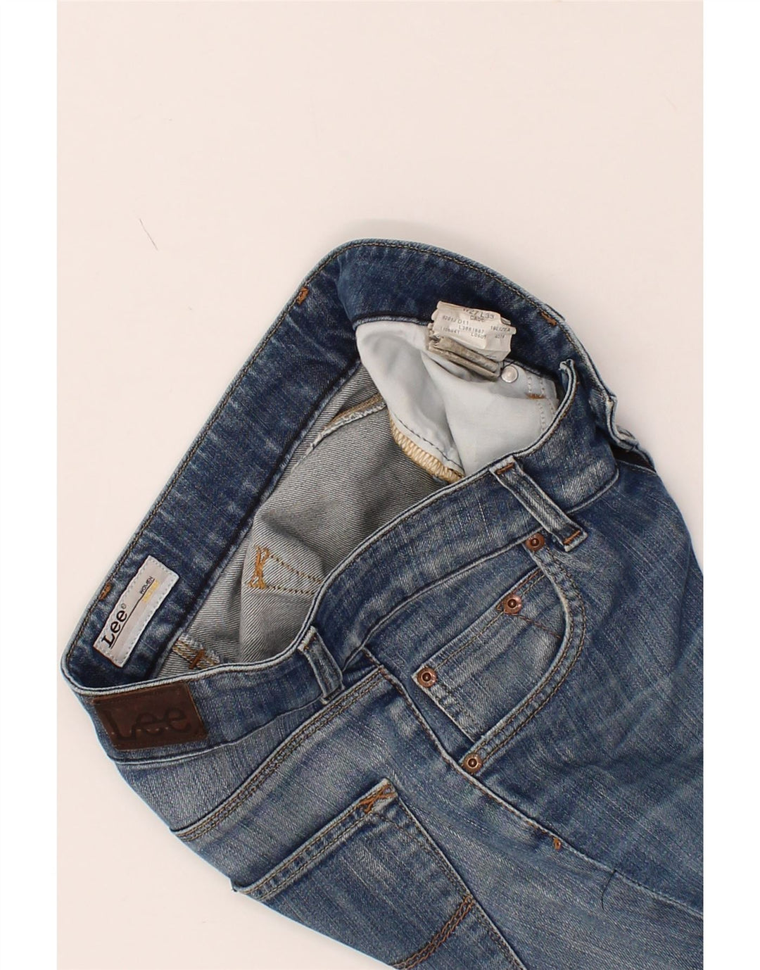 LEE Womens Cade   Cropped Jeans W27 L24 Blue Cotton Vintage Lee and Second-Hand Lee from Messina Hembry 