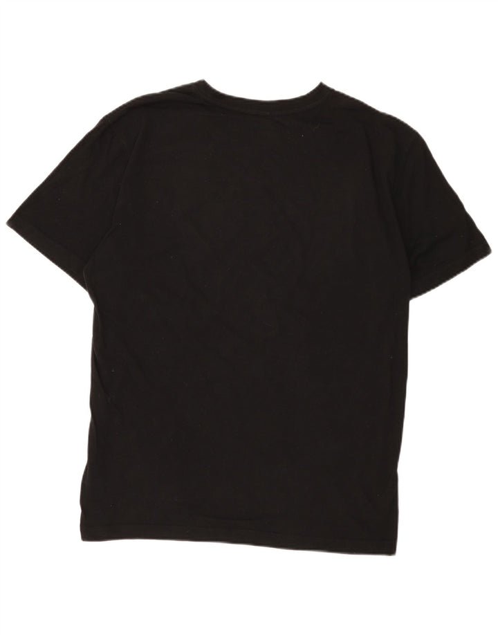 Reebok - Camiseta gráfica para hombre, talla pequeña, algodón negro