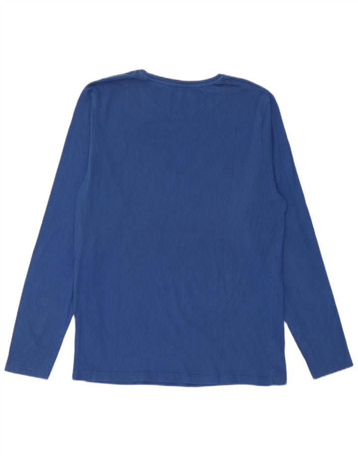Jack & Jones Hombre Camiseta Estampada De Manga Larga De Algodón Azul Grande