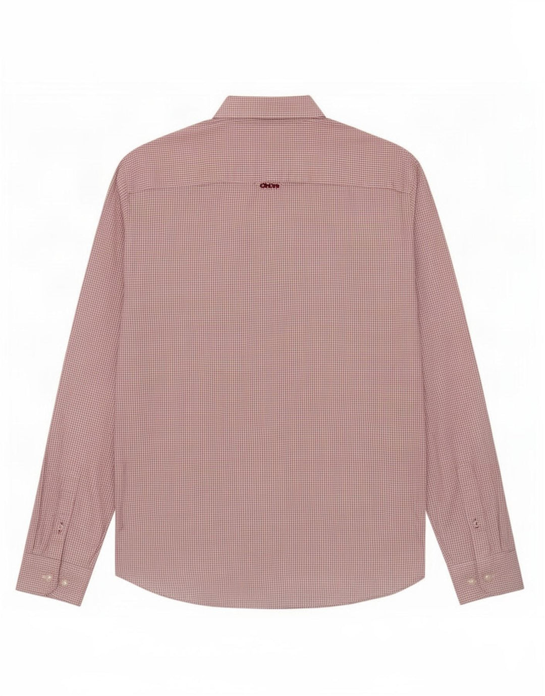 Crew Clothing Camisa ajustada para hombre Algodón a cuadros rojo mediano