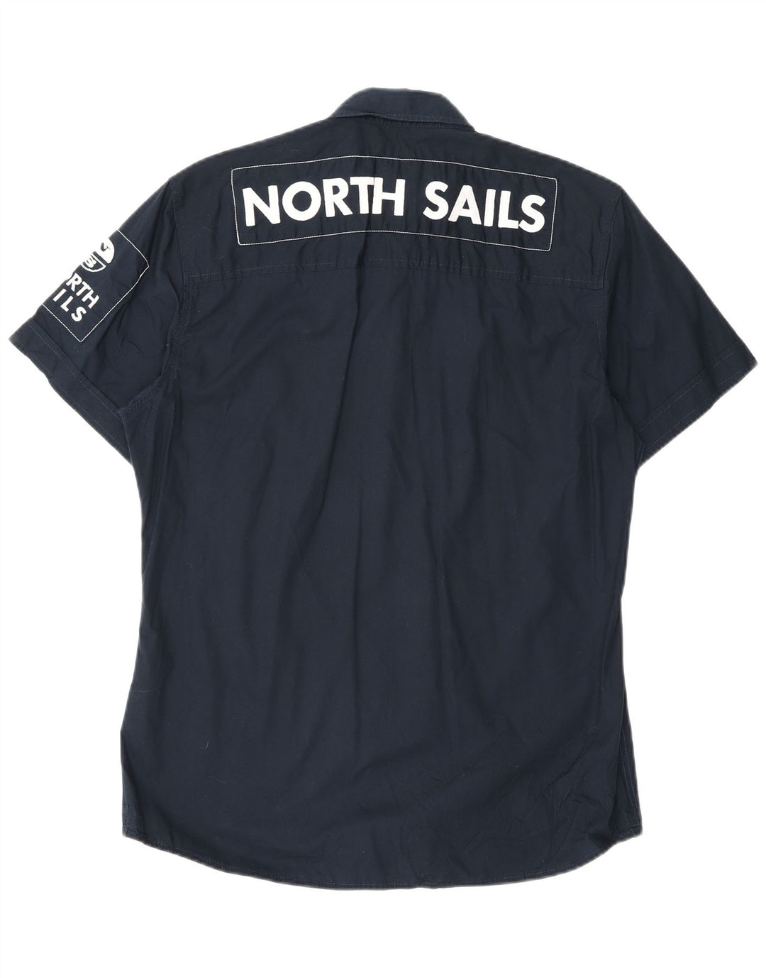 North Sails Camisa gráfica de manga corta para hombre Algodón azul marino medio