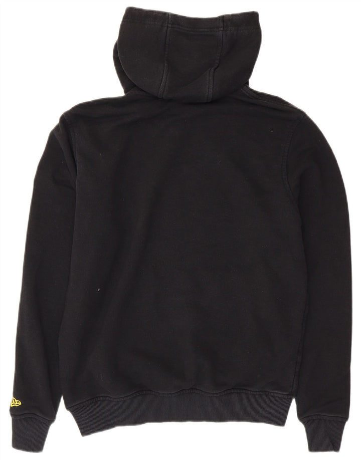 NEW ERA Golden State Warriors - Sudadera con capucha para hombre, talla pequeña, color negro