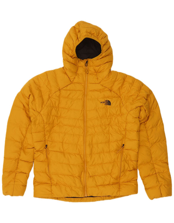 The North Face Chaqueta acolchada con capucha para hombre Reino Unido 40 Poliéster amarillo grande