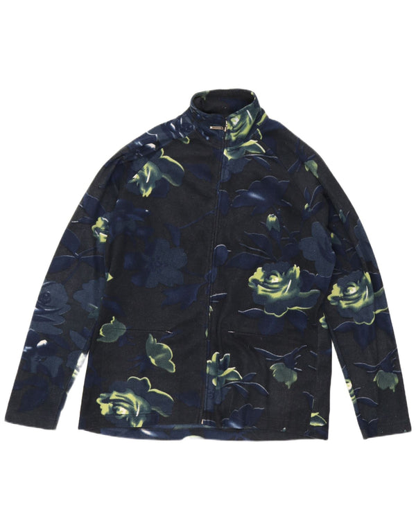 Gymnasium Chaqueta polar para mujer UK 44 2XL Poliéster floral azul marino