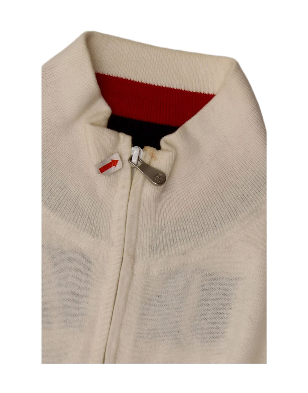 ASSN DE POLO DE EE. UU. Suéter tipo cárdigan con gráfico de EE. UU. para hombre 2XL Algodón blanco