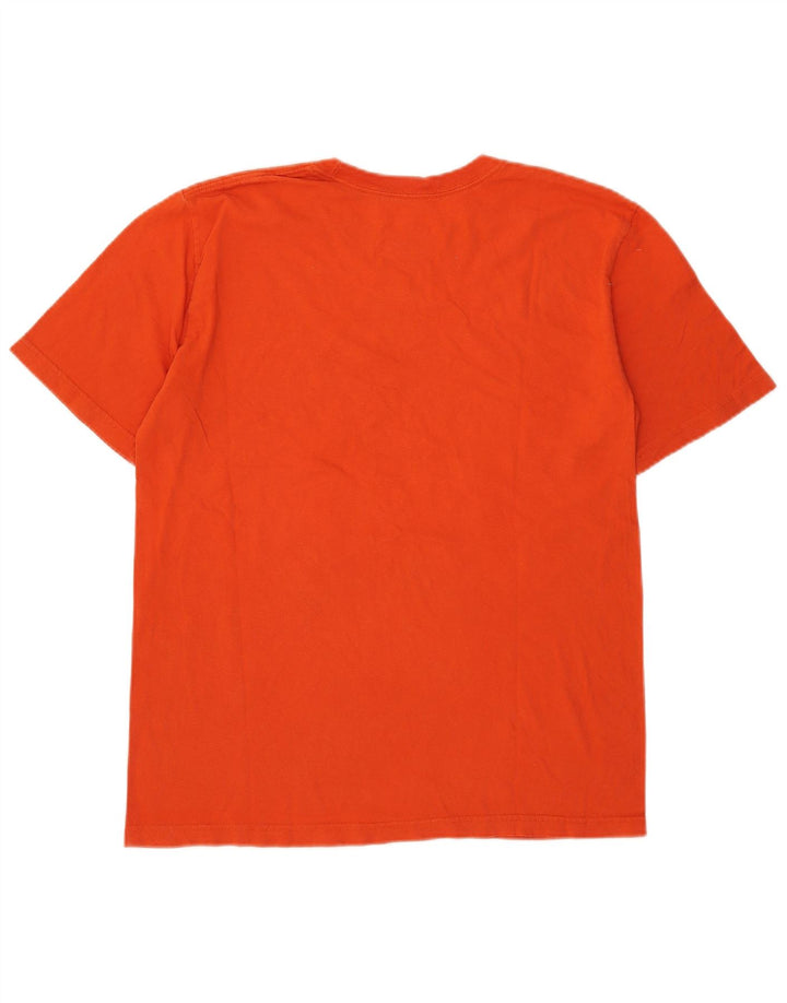 Camiseta Nike de corte regular con gráfico para hombre, parte superior de algodón naranja medio
