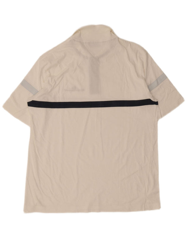 Sergio Tacchini Polo De Hombre 2XL Blanco Colorblock Algodón