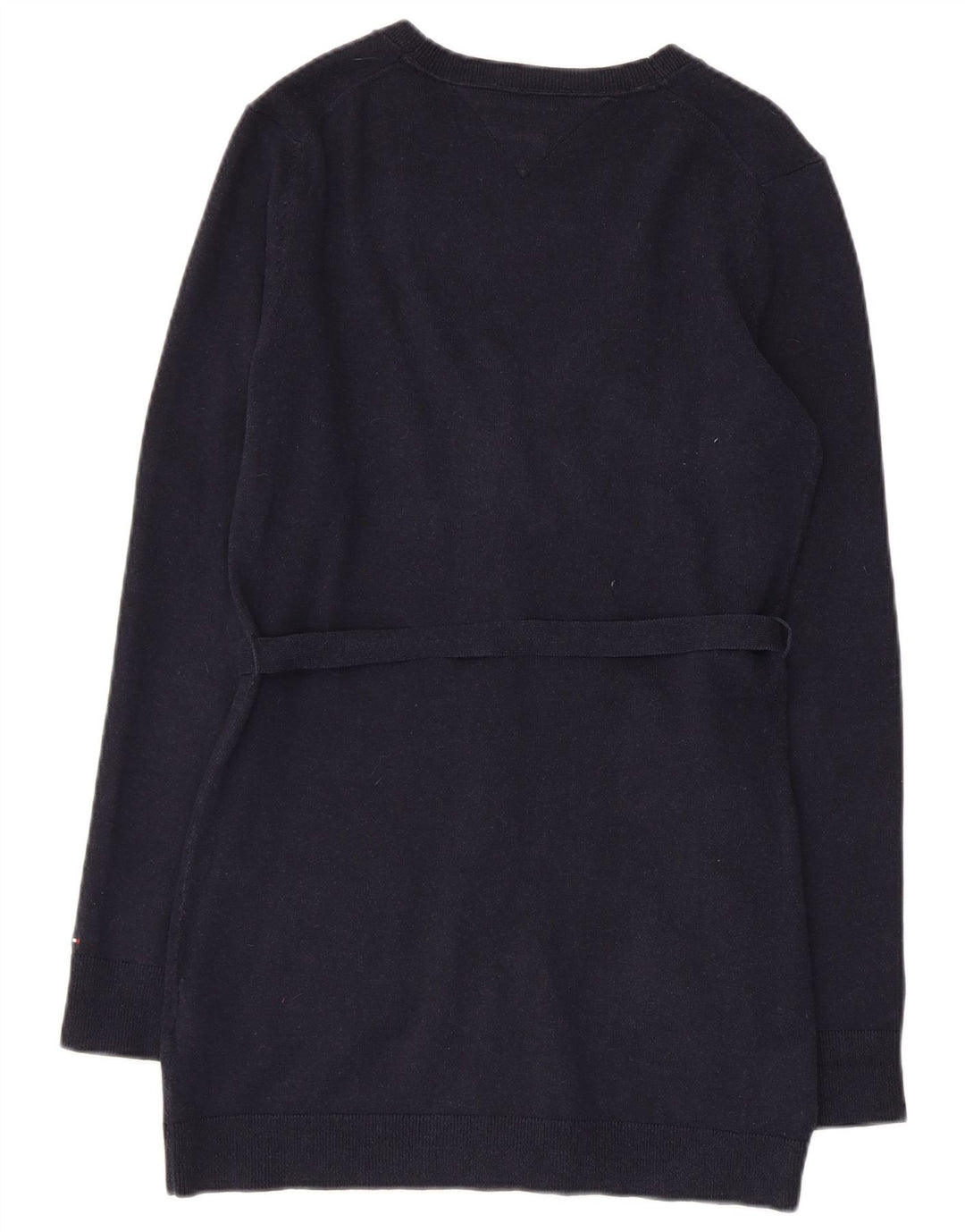 TOMMY HILFIGER Suéter tipo cárdigan para mujer Reino Unido 12 Algodón azul marino mediano