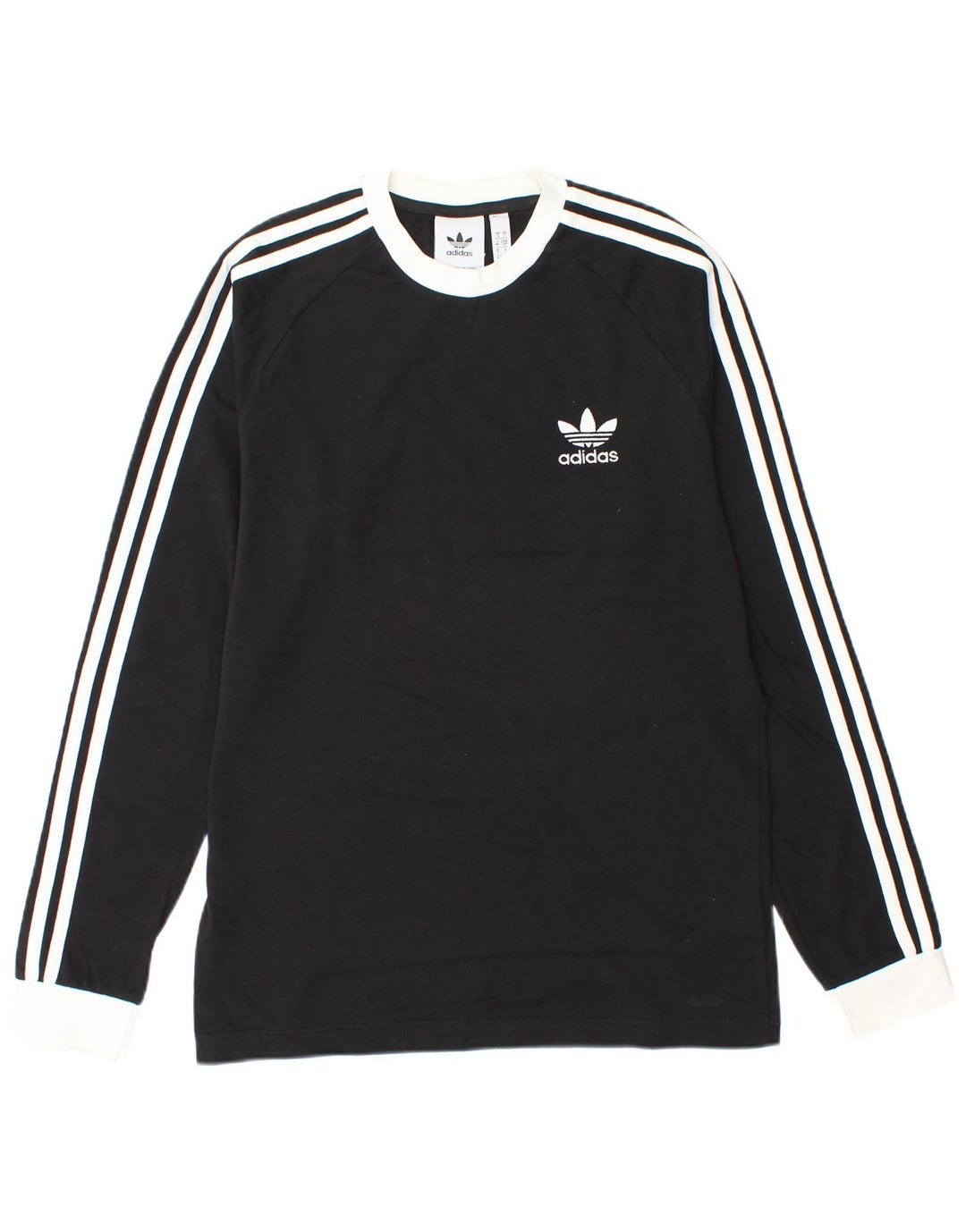 Adidas Hombre Top Manga Larga Pequeño Algodón Negro