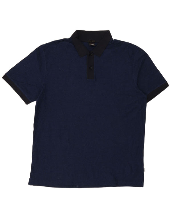 Hugo Boss Polo Slim Fit para hombre 2XL Algodón azul marino