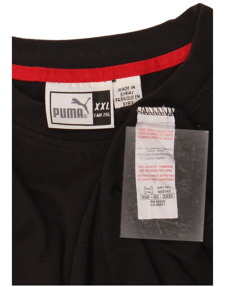 PUMA Camiseta para hombre Top 2XL Algodón negro
