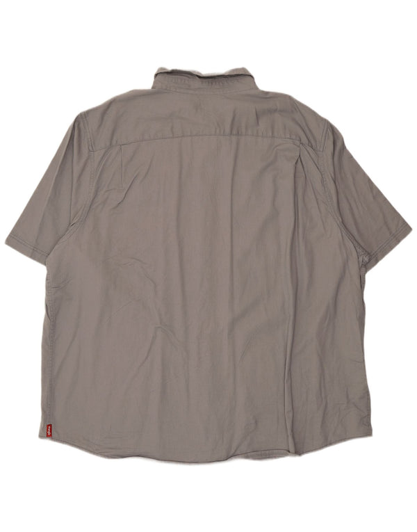 Wrangler Camisa Manga Corta Hombre 3XL Algodón Gris