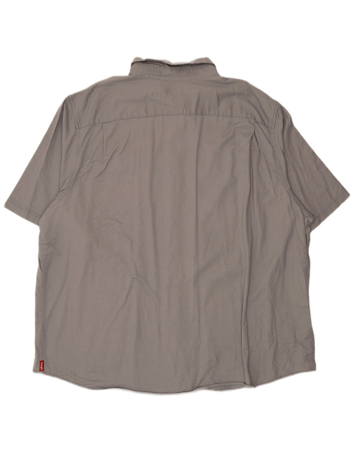 Wrangler Camisa Manga Corta Hombre 3XL Algodón Gris