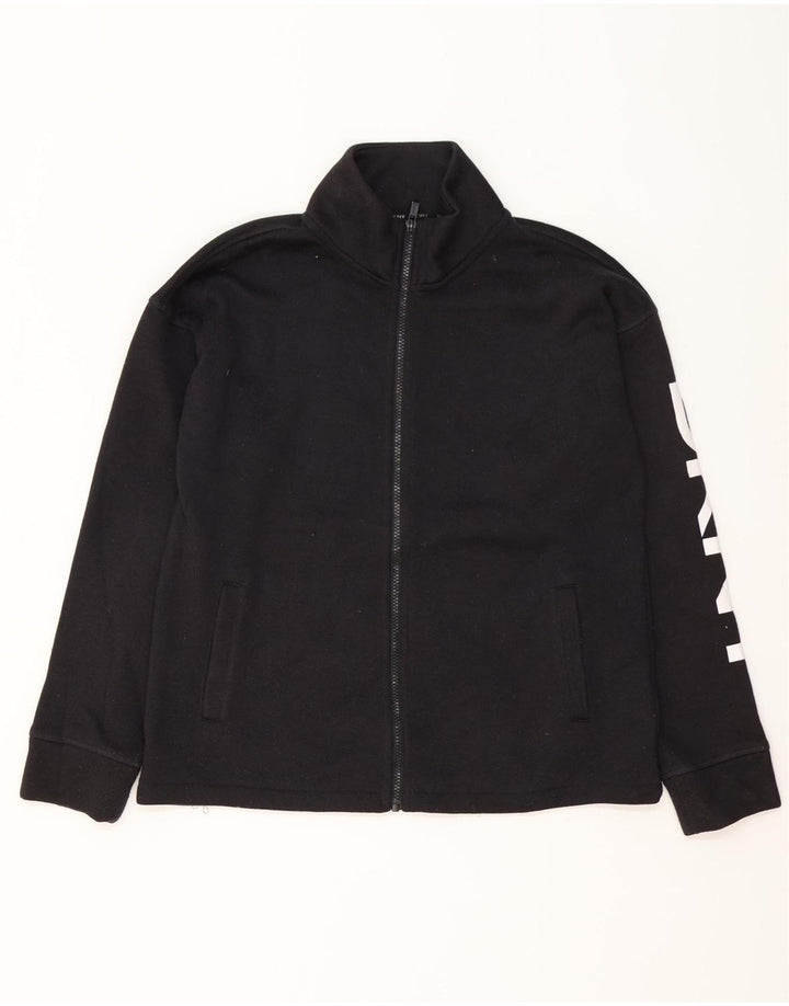 Dkny Chaqueta superior de chándal con gráfico para hombre Poliéster negro mediano