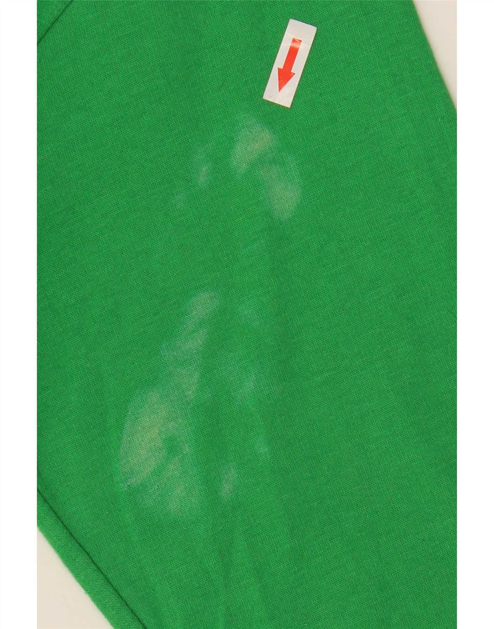 Zara Mujer Crop Sudadera Jumper UK 10 Small Verde Poliéster