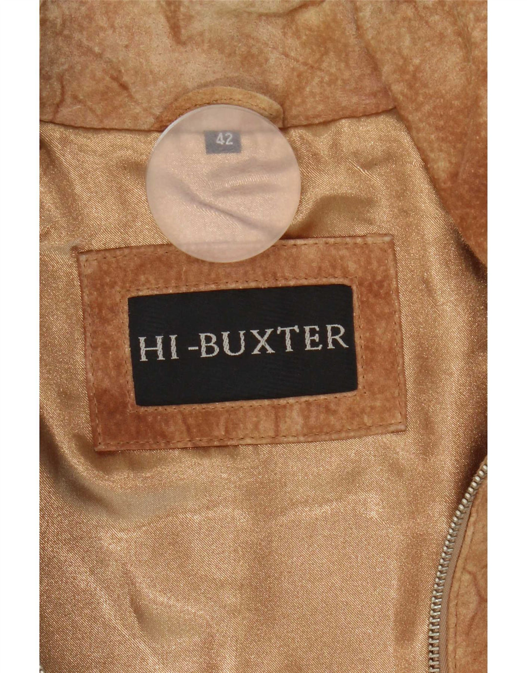 HI-Buxter Chaqueta de ante para mujer IT 42 Cuero marrón medio