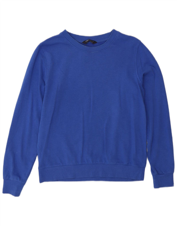 Marks & Spencer - Sudadera extragrande para mujer, talla 10, algodón azul pequeño